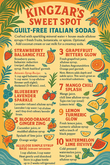 KingZar's Guilt-Free Italian Sodas